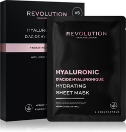 Revolution Skincare Hyaluronic Acid - набор интенсивно увлажняющих тканевых масок /  5 szt.   / GTIN 5057566263856