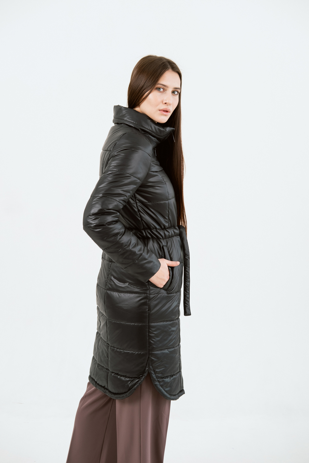 Пальто "Слим" черный