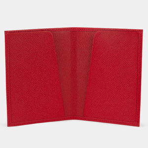 Кожаная обложка для паспорта, сафьяно красного цвета