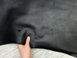 Винтажная кожа для изделий Экстрела Винтаж цв. Черный / Vacchetta Extrella Nero,