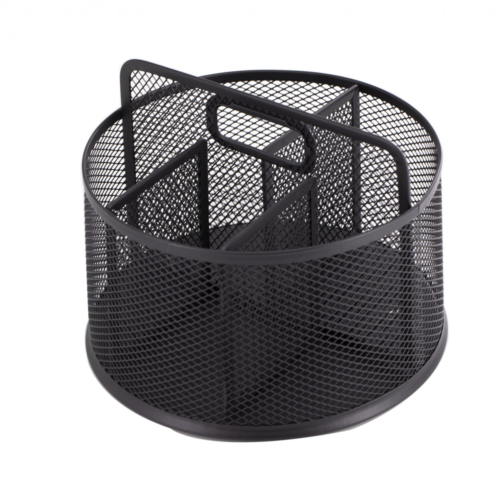 Подставка-органайзер д/канцтоваров, Alingar, металлическая, 16,7 см * 17 см*14,5 см, 5 отделени, черный, вращается