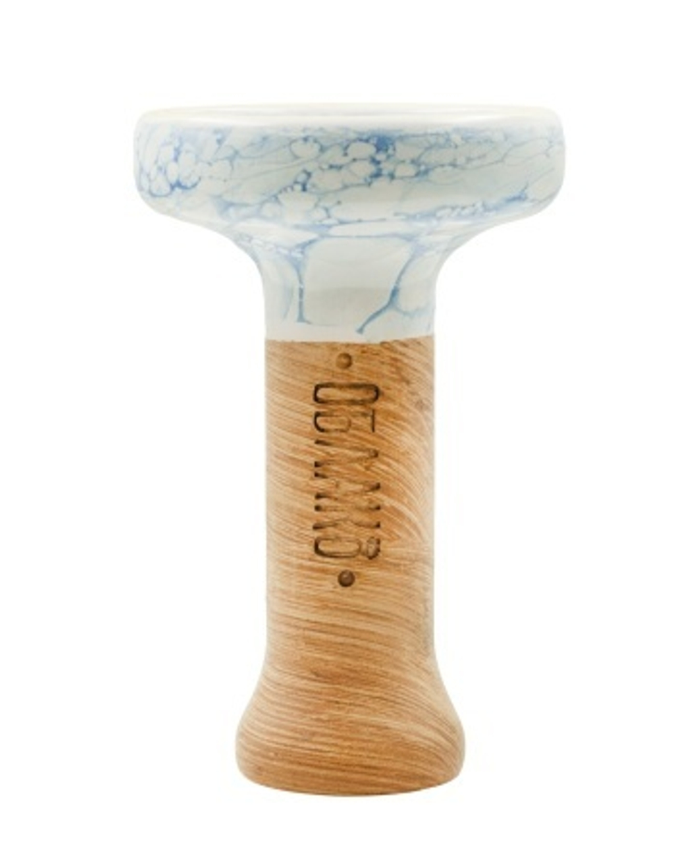 Чаша ОБЛАКО Black Glaze (Голубой-белый мрамор)