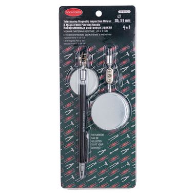 Набор зеркал смотровых с телескопическим держателем и магнитом, 3пр.(диам.35мм, диам.51мм, L:140-630мм), в блистере Rock FORCE RF-617A2  RF-617A2