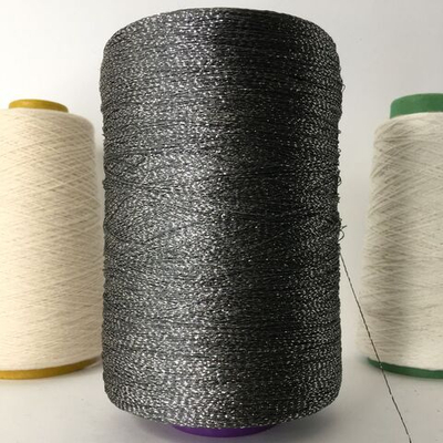 STOCK - LUREX; вискоза, люрекс; 1000м/100гр; серебристый тауп.