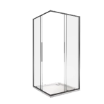 Душевой уголок Good Door IDEA CR-100-C-B стекло прозрачное/профиль черный