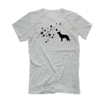 Футболка "Овчарка и бабочки"