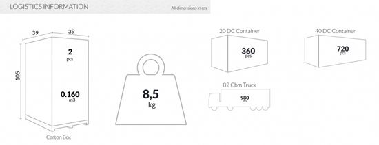 Табурет прозрачный полубарный Fox 65