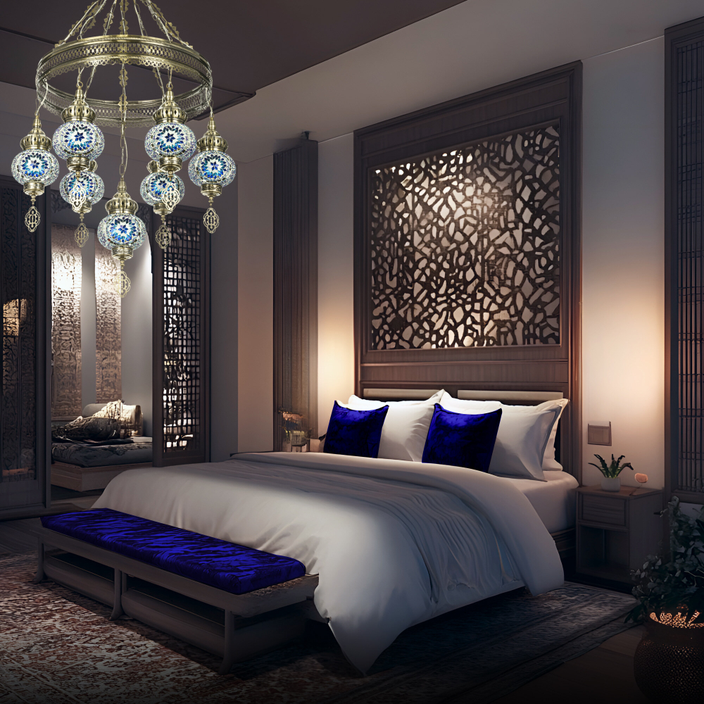 Citilux Каир CL419166 Люстра подвесная Мозаика Синяя