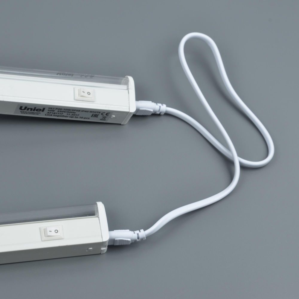 UCX-PP2-L10-050 WHITE 1 POLYBAG Провод для соединения светильников для растений ULI-P. 50 см. Белый. ТМ Uniel