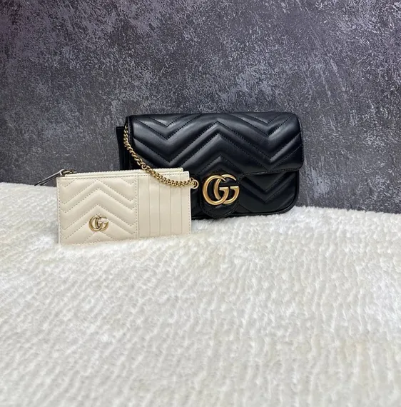 Мини-сумка Gucci GG Marmont черный