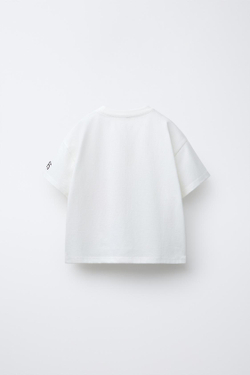 ZARA ФУТБОЛКА С ПРИНТОМ THE SMURFS ™, БЕЛЫЙ