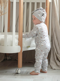 Комбинезон Mjölk Sleep and Play Гуси, на манжетах