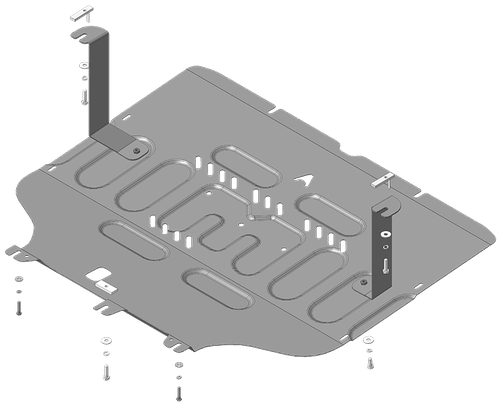 Защита стальная 1,5 мм Д, КПП FAW Bestune B70 MOTODOR.53902