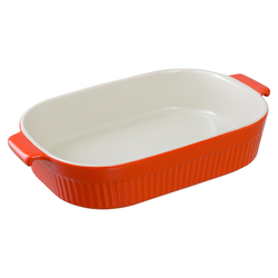 Блюдо для запекания 29.2х18.2см Liberty Jones Soft Ripples красное