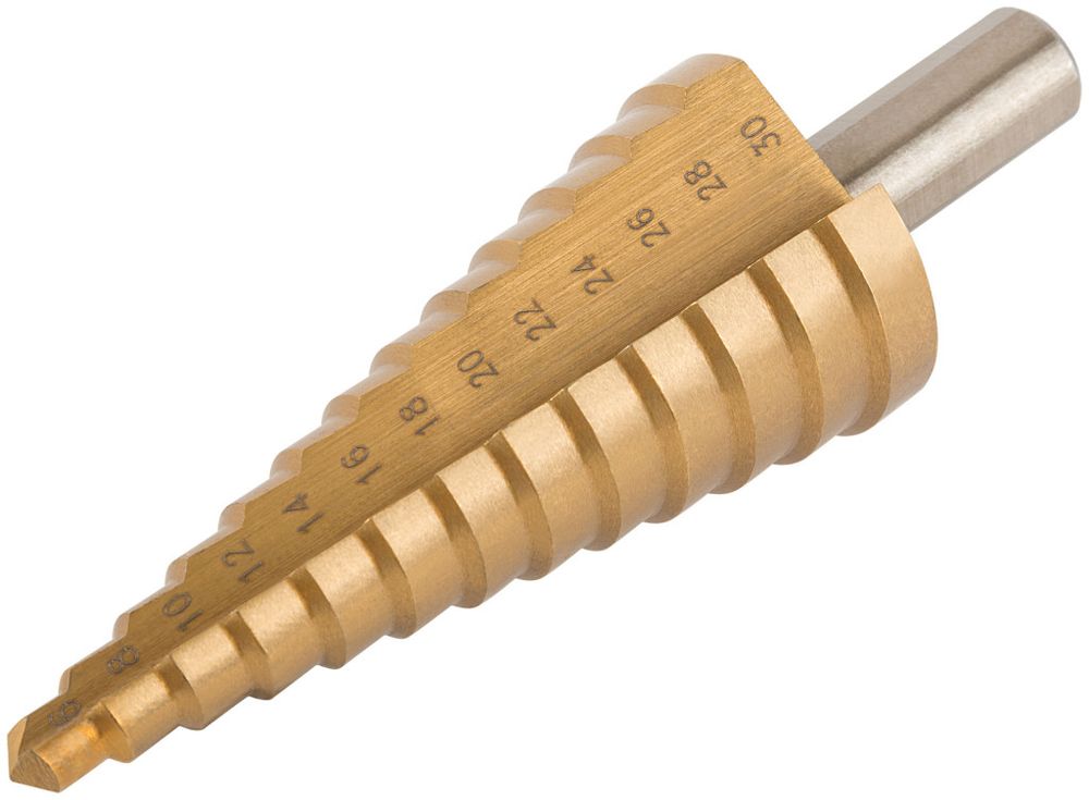 36403 Сверло ступенчатое HSS по металлу, 13 ступеней, 6-30 мм KУРС