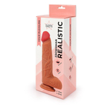 Реалистичный фаллоимитатор Erowoman телесного цвета с мошонкой (Цвет: телесный)