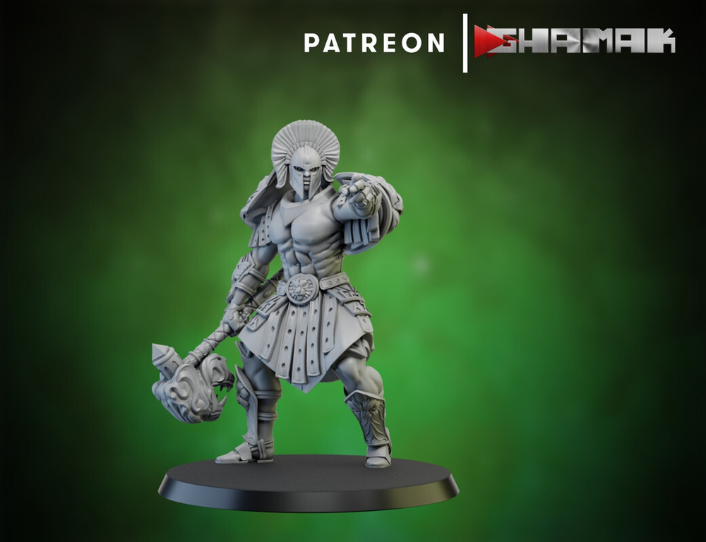Grand Alliance Order Stormcast Eternal Annihilators Воитель с двуручным молотом №2 миниатюра для dnd, днд, pathfinder, фентези, Настольная игра, НРИ, Варгейм, РПГ
