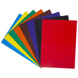 Картон цветной А3, ArtSpace, 8л., 8цв., мелованный, в папке