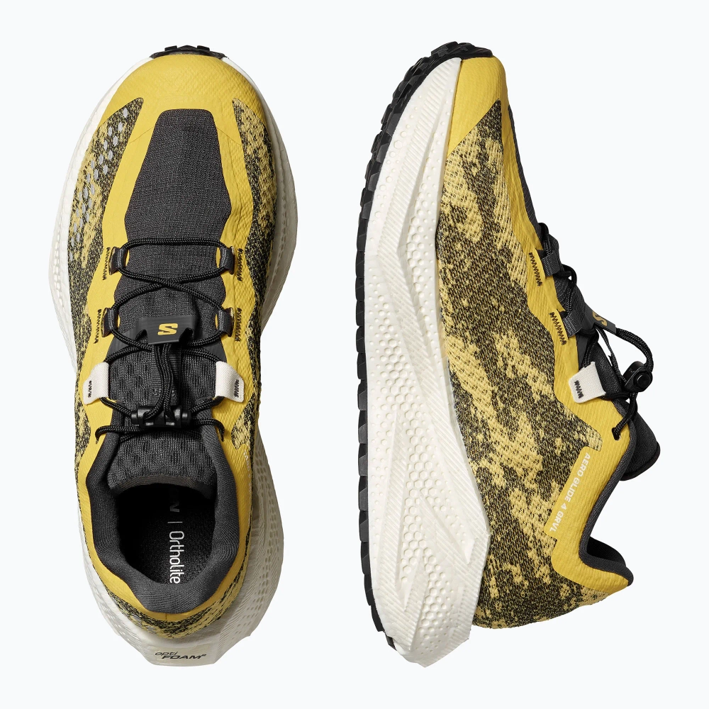 Женские Кроссовки для бега Salomon Aero Glide 4 GRVL beach ball/asphalt/vanilla ice