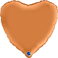 G Сердце Оранжевый сатин