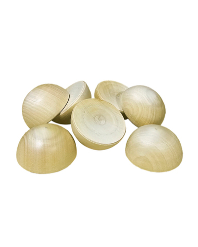 Полусфера 25*d 50мм, деревянная заготовка