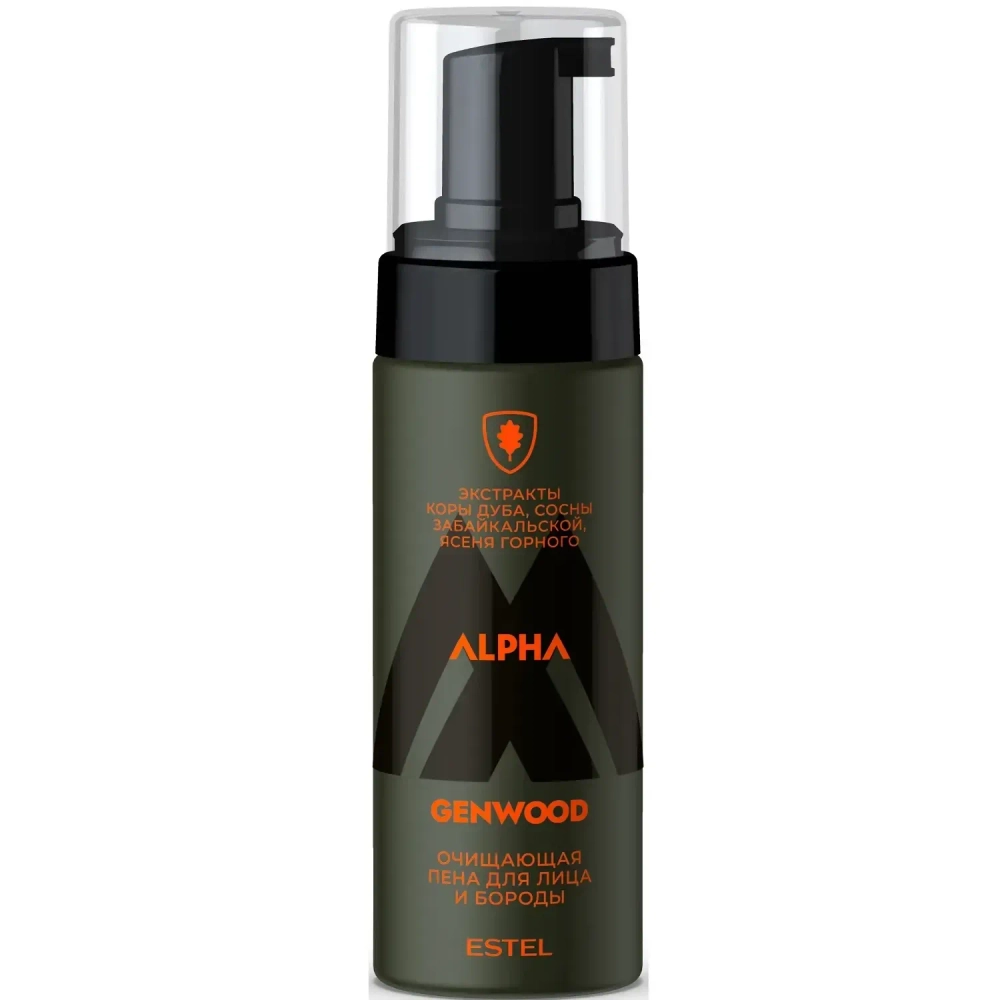 ESTEL Пенка для лица и бороды ALPHA GENWOOD, 150 мл