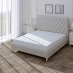 Простыня на резинке 160х200 (полоска белая)