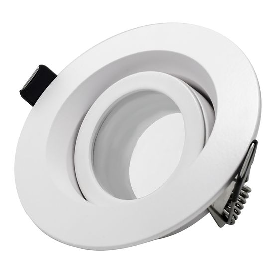 ST255.508.01 Св-к встр. Белый GU10 1*50W  IP65 D95xH45 220V Без ламп Встраиваемые светильники