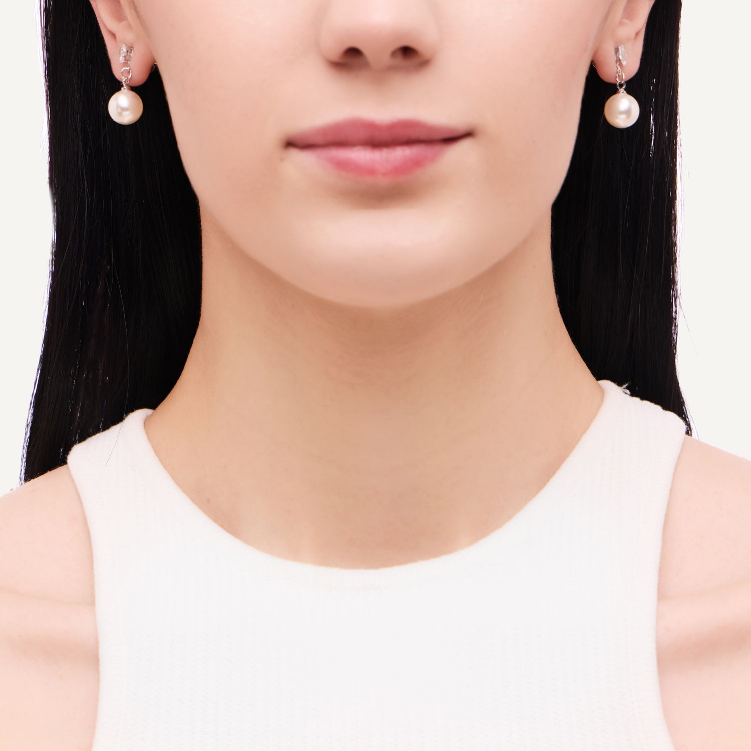 Серьги Pearl Mirage Studs Earrings - Silver