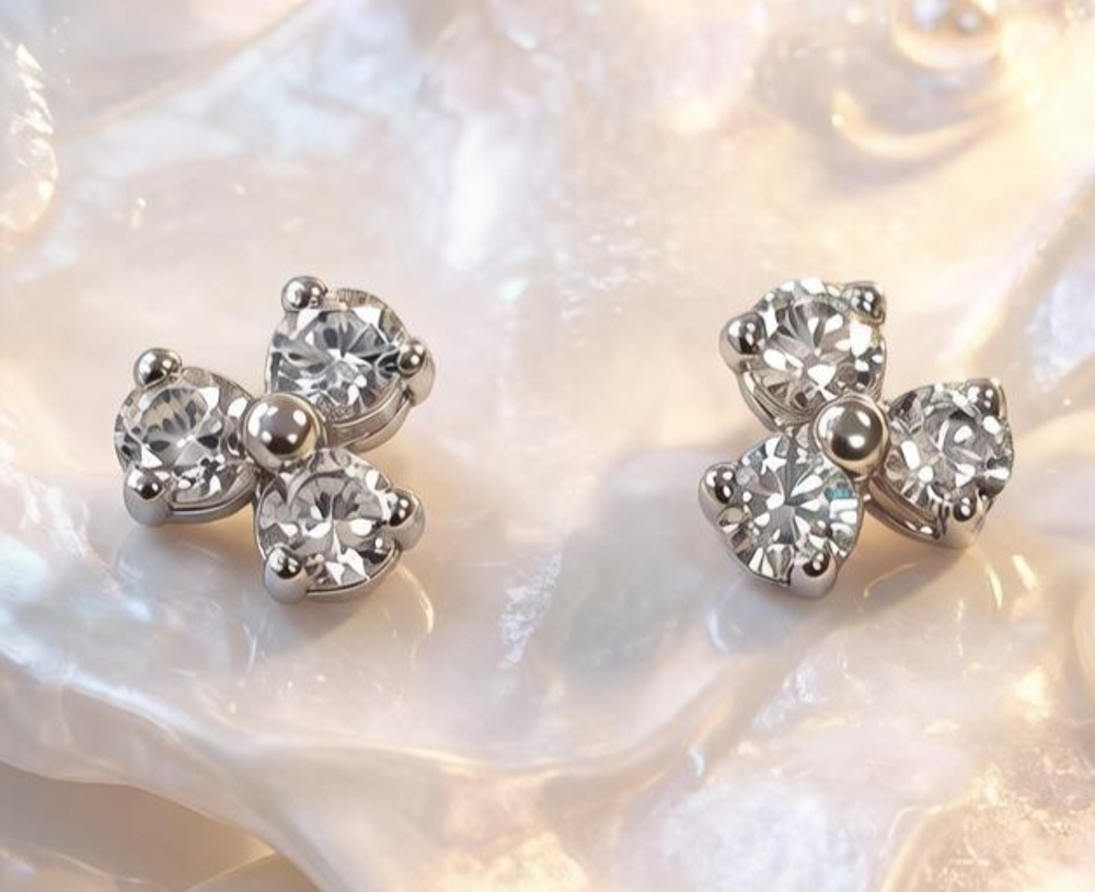 Ювелирные серьги из серебра 925 пробы