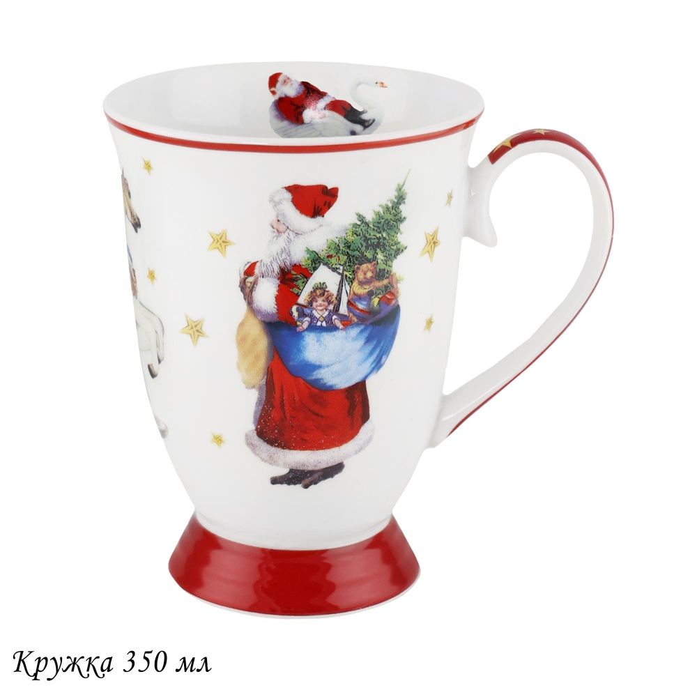 Lenardi 305-206 Кружка 310 мл НОВЫЙ ГОД в под.уп.(х36)Фарфор