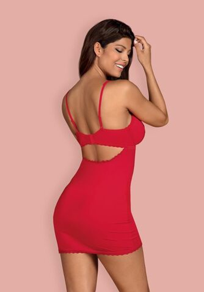 Соблазнительная короткая сорочка Jolierose (Размер: S-M) (Цвет: красный)