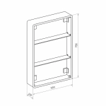 Зеркала-шкафы Reflexion Circle RF2109SR