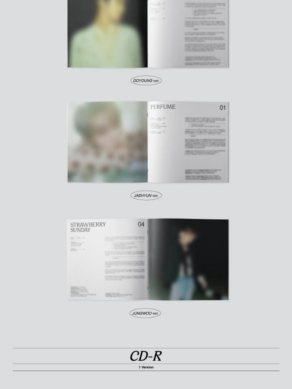 Альбом NCT DOJAEJUNG - Perfume 1st Mini Album DIGIPACK 3 Version SET