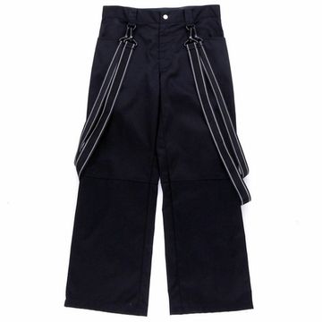 Брюки готические c лямками (013)