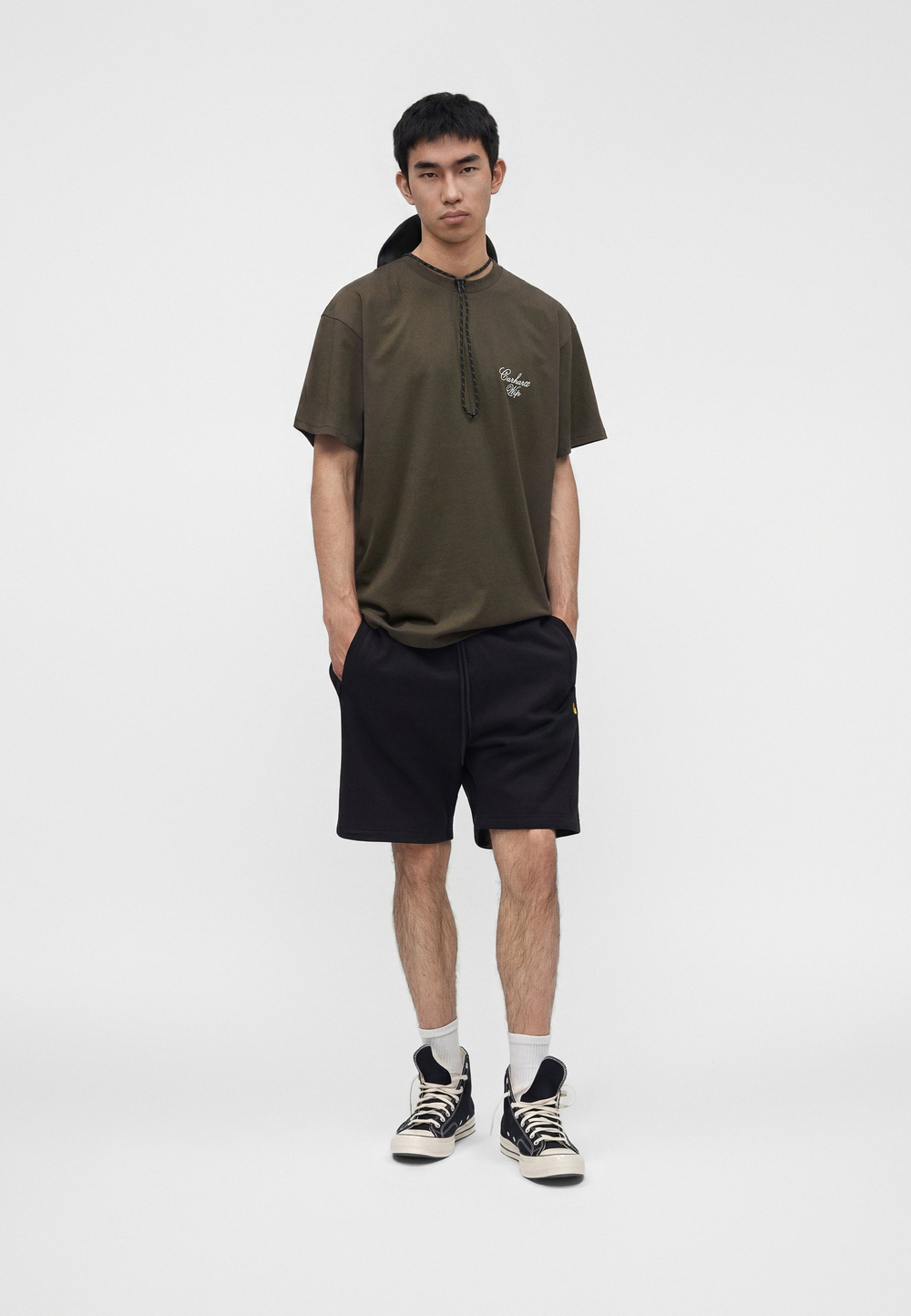 Carhartt WIP Базовая футболка - Хаки