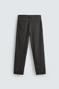 ZARA БРЮКИ ЧИНОС STRAIGHT FIT, СЕРЫЙ