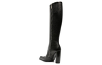 OFF-WHITE 110mm Pointed Knee-high Leather Boot