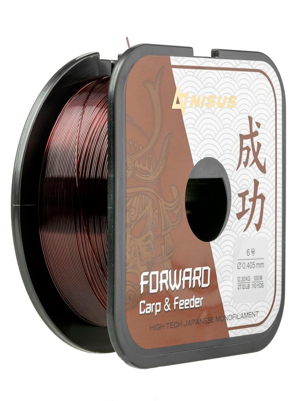 Леска для рыбалки Nisus FORWARD Carp&Feeder brown Nylon 0,437mm/150m (N-FCF-0437-150)