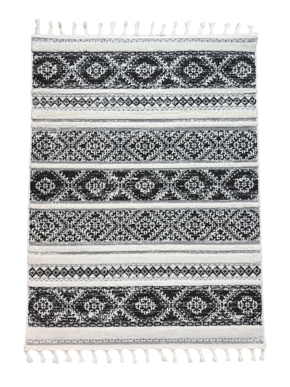 Ковер Vicenza B0359A Anthracite/Cream Прямоугольник
