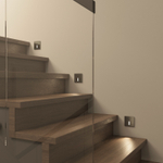 DK1030-NI Светильник встраиваемый в стену, IP 20, LED 3000K, 3 Вт, никель, алюминий