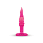 Розовая анальная втулка среднего размера JAMMY JELLY ANAL MEDIUM PLUG PINK - 14 см. (Цвет: розовый)