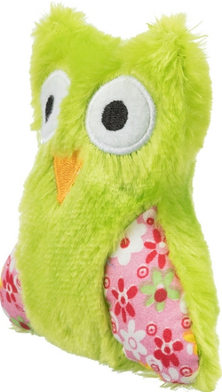 Trixie Игрушка "Сова", плюш, с кошачьей мятой, 11см