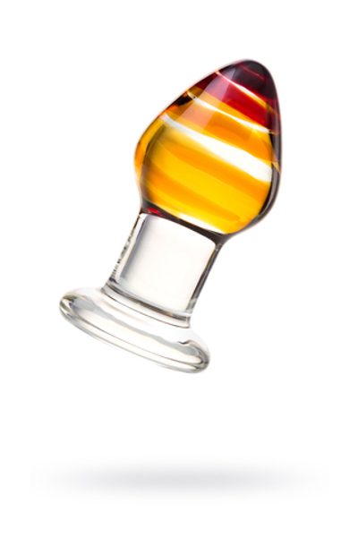 Анальная втулка Sexus Glass, стекло, прозрачная, 9 см, Ø 4 см