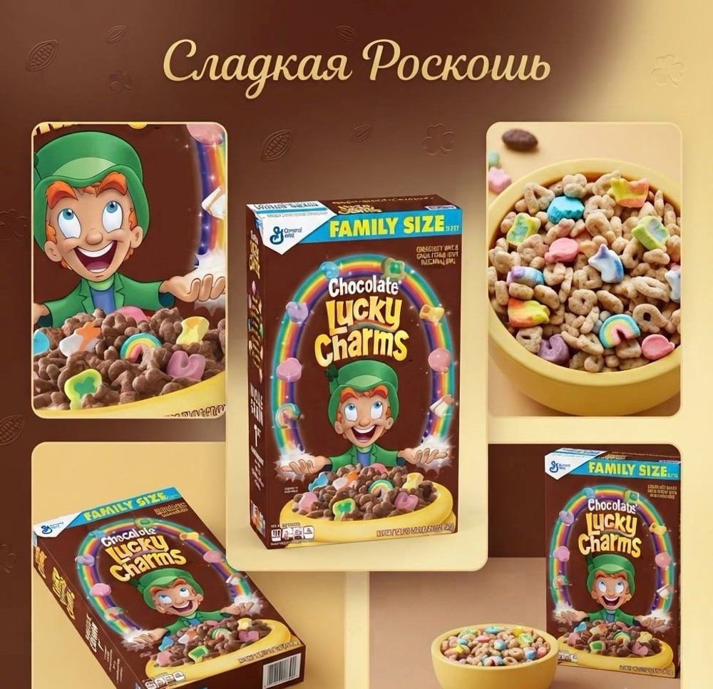 Лаки чармс готовый завтрак с маршмэллоу США