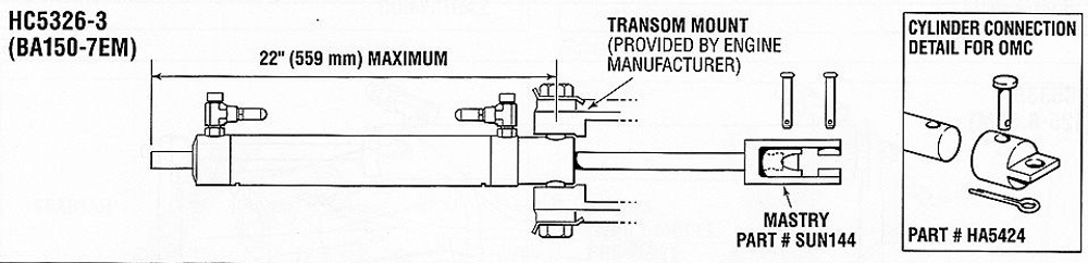 Гидроцилиндр "SeaStar" HC5326 (10237282)