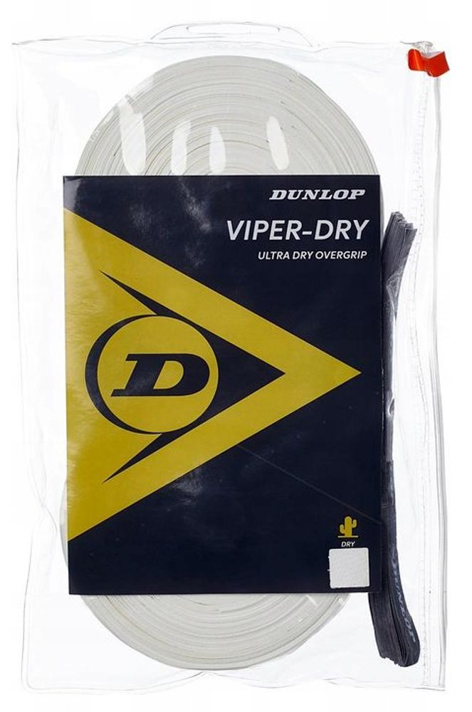 Теннисные намотки Dunlop Viper-Dry 30P - white