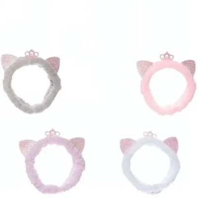 Повязка на голову «Beauty Mapafet- Принцесса», цвет розовый, голубой, сиреневый и серый, 20*6см (упаковка белый ZIP пакет)