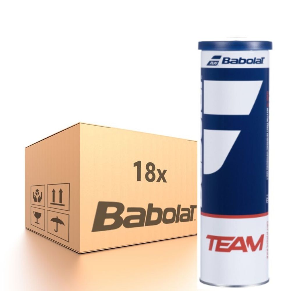 Упаковка теннисных мячей Babolat TEAM - 18 x 4B