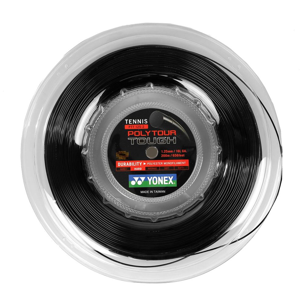 Струны теннисные Yonex Poly Tour Tough String Reel 200m - Black